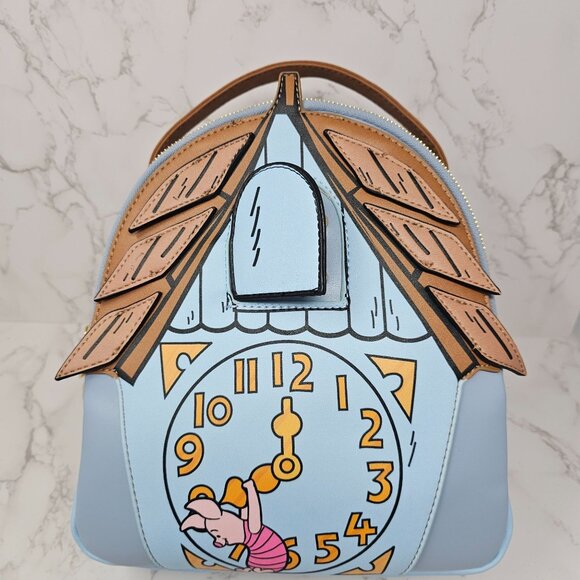 NWT Danielle Nicole Disney Winnie the Pooh Cuckoo Clock Mini Backpack - Picture 4 of 9